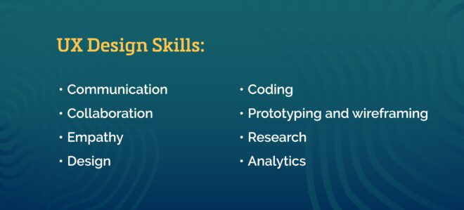 List of UX design skills