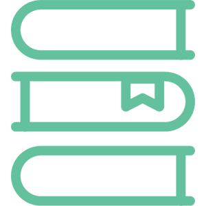stacked books icon image