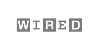 Wired logo grayscale